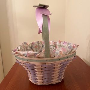 Longaberger Whitewashed 2004 Easter Basket
